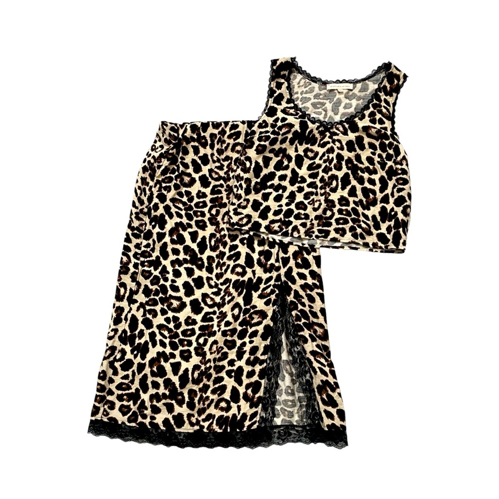 2 PIECE CHEETAH SET (Tank + skirt)